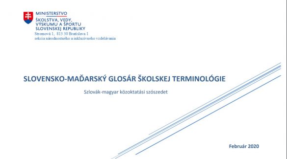 Szlovák–magyar közoktatási szószedet