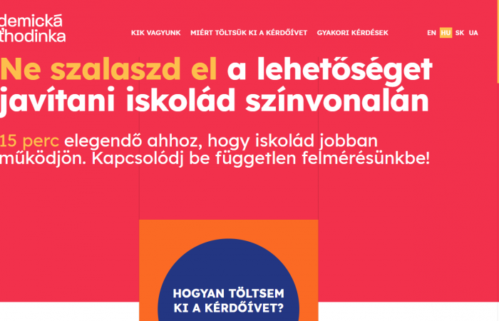 Magyar nyelvű felmérés egyetemistáknak a színvonalról