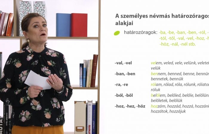 Magyar nyelv – A névmások (a személyes névmások)