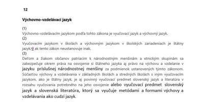„Kötelezően” idegen nyelvként kell oktatni a szlovák nyelvet?