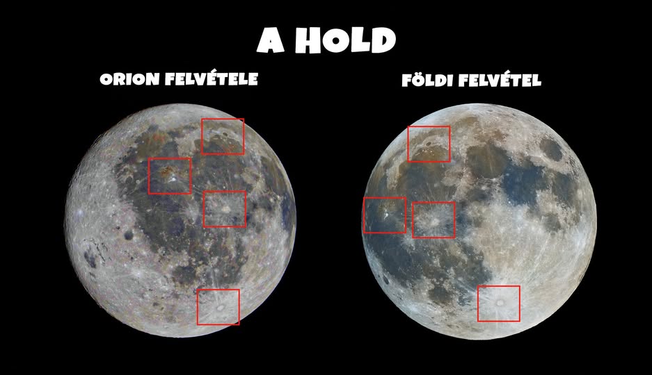 eltérő perspektívából látják a Holdat