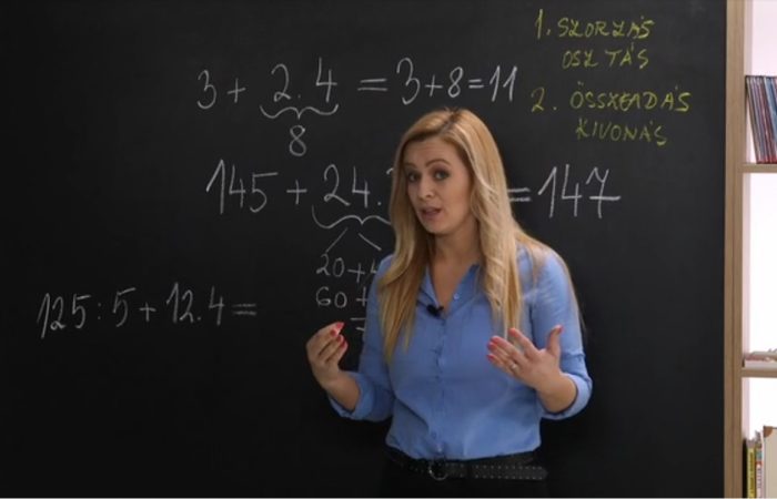 Matematika 6. o. – A számtani műveletek sorrendje