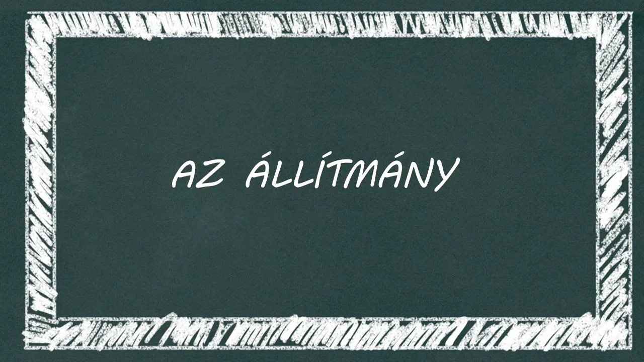 Az állítmány
