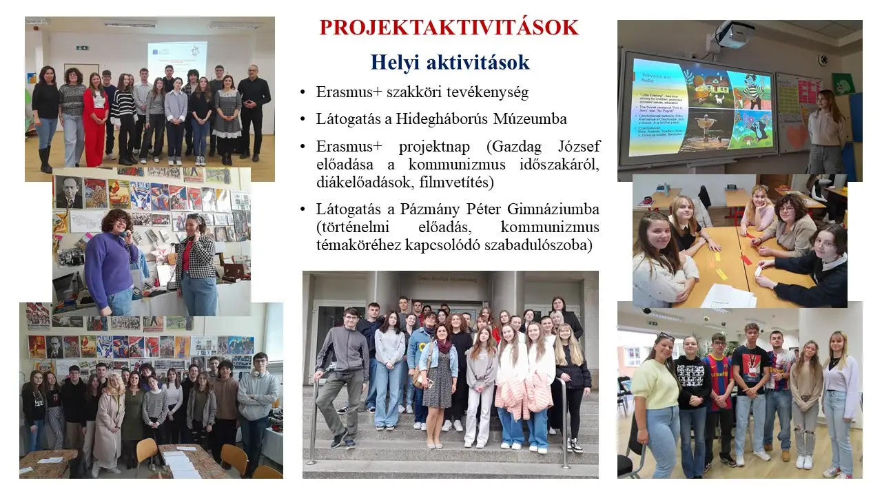 Kommunizmus korszakát bemutató Erasmus+ projekt 