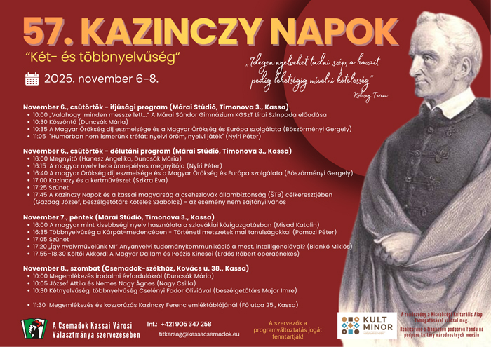 57. KAZINCZY NAPOK